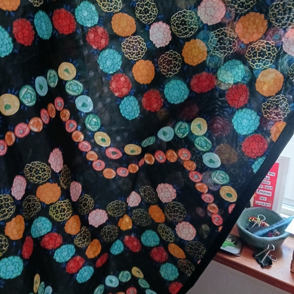 Vintage 1970's 2 piece lounge set pant with cape - Picture 4 of 12